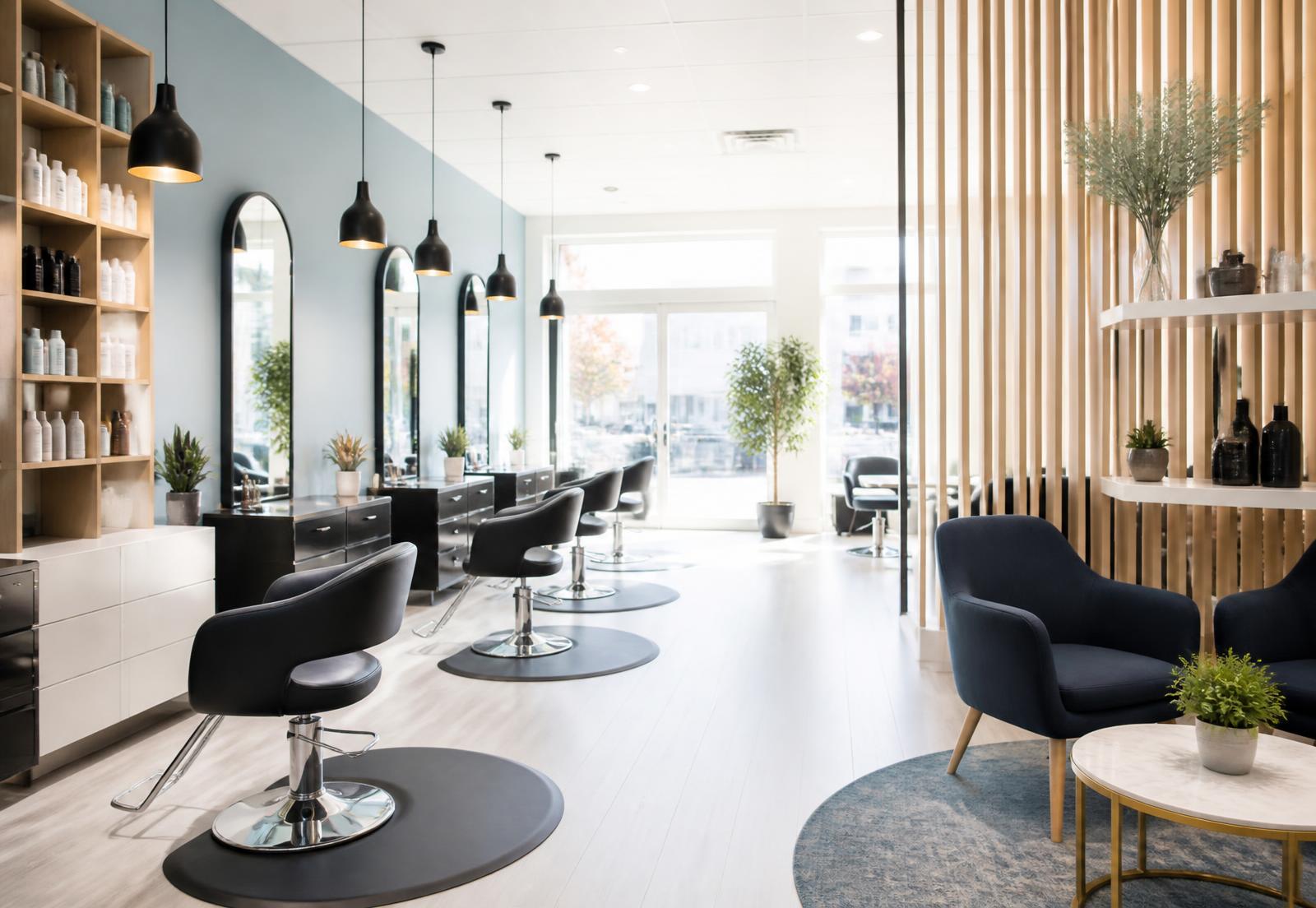Modern premium salon interior